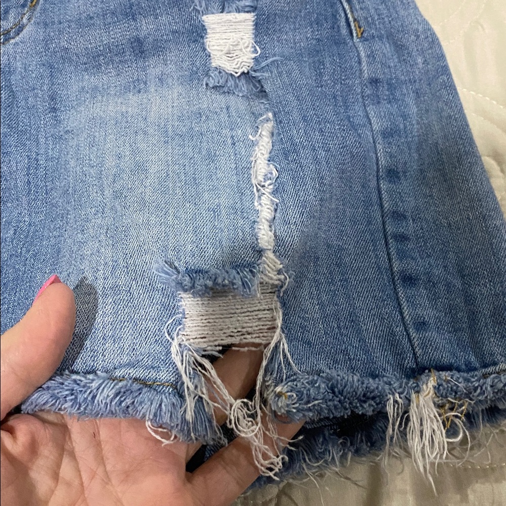 Judy Blue Denim Distressed Mini Skirt - Picture 8 of 10